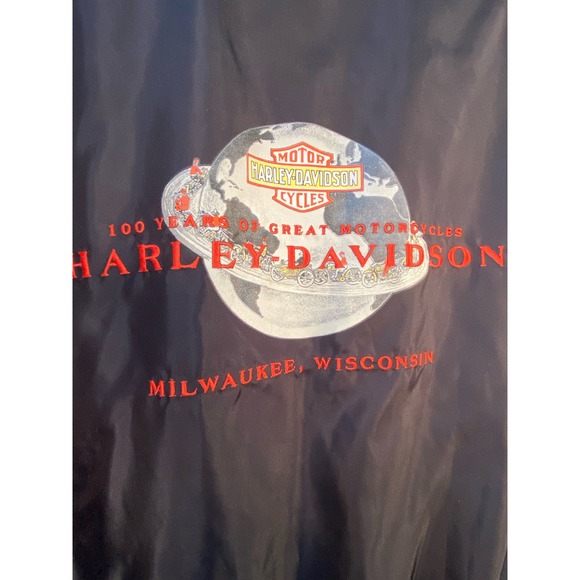 Vintage Harley Davidson 100th Anniversary Zip Jacket Size M* Classic Design WC19 - Picture 5 of 12